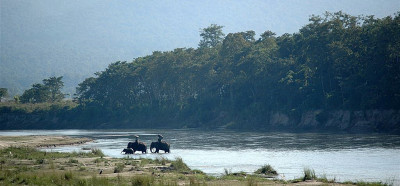 Safari na slonih, park Chitwan