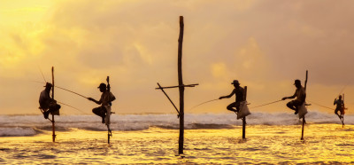 Klasika s Šri Lanke, ribiči na kolih