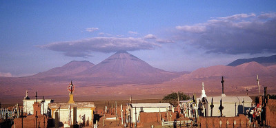 Puščava Atacama in pogled na verigo Andov