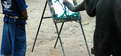 Sloni, ki slikajo