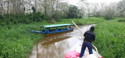 Prebijanje po ozkih kanalih v porečju San Juana
