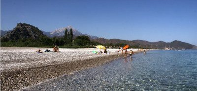 Ena najbolj hipijevskih plaž v Turčiji, Olympos