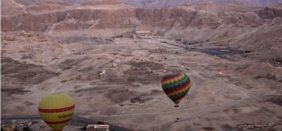 Z balonom nad Dolino kraljev, Luxor